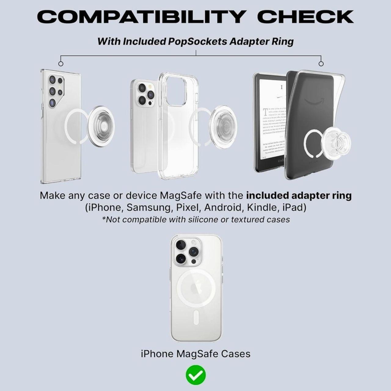 A Heart Is a Heavy Burden Fire Spirit Phone Grip, Cute Magical Flame MagSafe Pop Socket, Fantasy Kindle Holder Gift