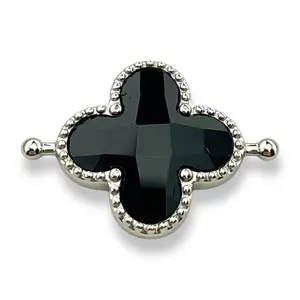 Onyx Quatrefoil Crystal Element
