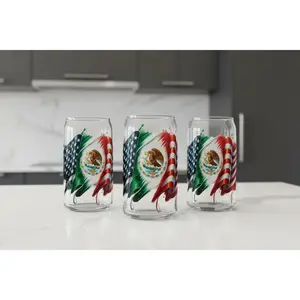 Ameri-Mexican Flag - UVDTF Decal for cups/hard surfaces Sticker