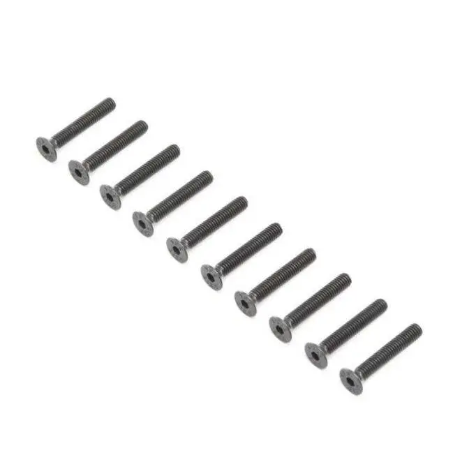 Losi LOS255018 Flat Head Screw Steel Black Oxide M4 x 25mm (10) Super Baja Rey