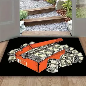Welcome Home Dollar Pattern Entrance Mat