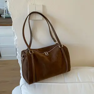 isolated beauty Vintage Women's Large Tote Bag - Dual-Purpose Handbag & Crossbody with Adjustable Strap, Zipper Closure, Wrist Strap - Lightweight (Deerskin/Flannelette) in //Teal/ - Elegant Casual & Professional