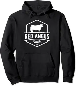 Cow Farmer - Red Angus Cattle Pullover Hoodie - Lydiagarcia Shop 97B09N9RP476
