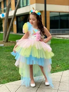 with Headband Wings 028 Green Sequins Cartoon Cosplay Costume Fancy Carnival Kids Clothes Performance Princess Theme Party Holiday Baby Girls Ball Gown Toddle Cocktail Dress 6M-3Y