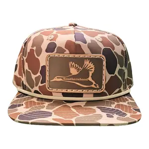 Leather Duck Patch, Classic Duck Camo Rope Hat