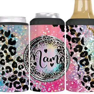 Mama 4 in 1 sublimation can cooler tumbler Beverage  Drink Drinkware Flasks Lid Insulation