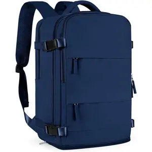 Personal Item Carry On Travel Backpack Bag for Airplanes, Ideal for Women for Gym College Daily Travel, Sapphire Blue