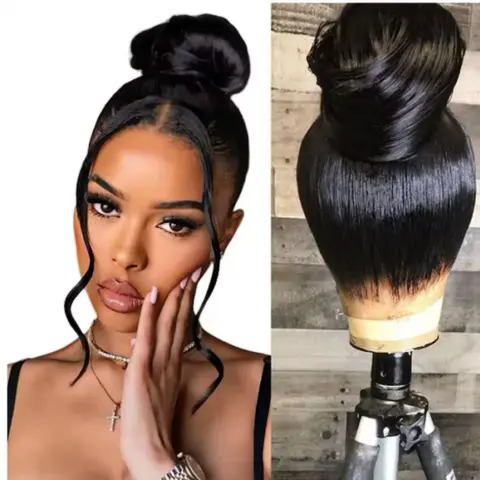 360 Full Lace Front Human Hair Wigs 14-32 Inch Brazilian Body Wave Wig Pre Plucked with Baby Hair Glueless 360 Lace Frontal Wigs High Ponytail Invisible Melted HD Transparent Lace Real Human Hair