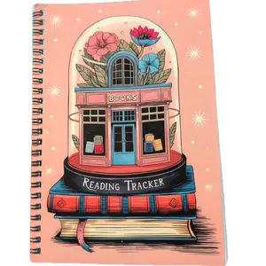 Reading Tracker Journal Notebook with Raccoon Cat Book Butterfly Dog Design for Note Taking Office Writing Diary Subject Reading Book Planner Travel Journaling Sticker Collecting Class Gifts