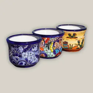 Small Flared Rim Talavera Planter