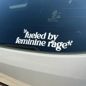 Fueled by Feminine Rage Womens Rights Vinyl Car Decal