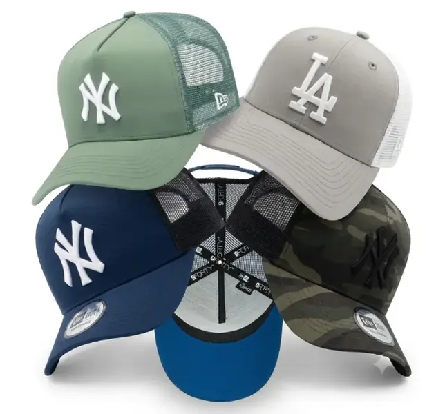 New Era MLB Mesh Trucker Hat Curved Brim Adjustable Cap with Premium Team Logo Unisex Style #capmen #hatsmen #capformen