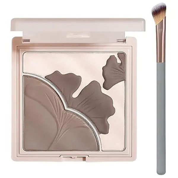 Sculpting Cool Toned Contour Powder Palette Talc-Free | Shading Grey Brown Makeup Matte Finish Long-wear