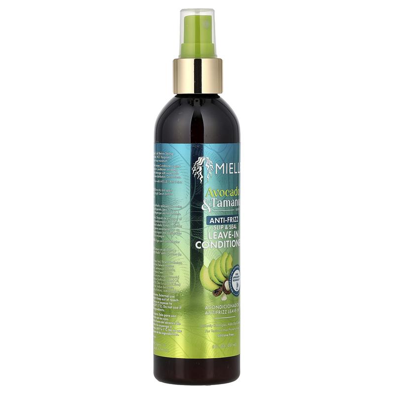 Mielle Anti-Frizz Slip & Seal Leave-In Conditioner, Avocado & Tamanu , 8 fl oz (237 ml)