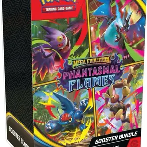 Pokémon Phantasmal Flames Booster Bundle - 6 Mega Evolution Packs for Collectors & Players - Versatile & Diverse Card Range for Enhanced Gameplay