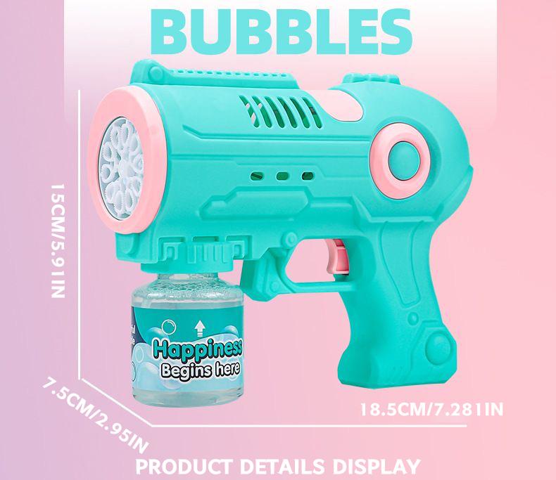 Space Bubble Gun Toy, Handheld Bubble Maker, Fun Outdoor Play Equipment for Kids, Durable Design for，Gift for boys and girls