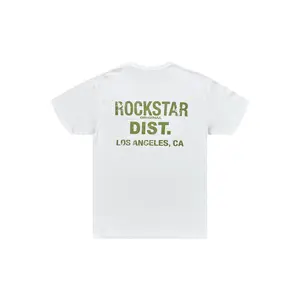 Dalasia White/Green Oversized Tee