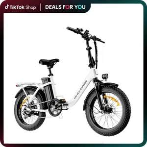 WINDHORSE W4B Foldable Electric Bike, 983W Peak Motor, 48V 15.6Ah Removable Battery E-Bike, 20MPH, 40-70 Miles, Full Suspension, 20" Fat Tire Commuter Ebike, Folding Electric Bicycle for Adults & Teens