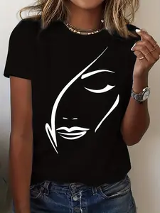 Printed Casual Stylish Versatile T-Shirt