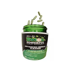 MORE LIFE DETOX Powerful Herbal Supplement - Advanced Herbal Cleanse Pack of 40 Capsules for Digestion Energy & Bloating Relief - Natural Plant-Based Formula - Healthcare
