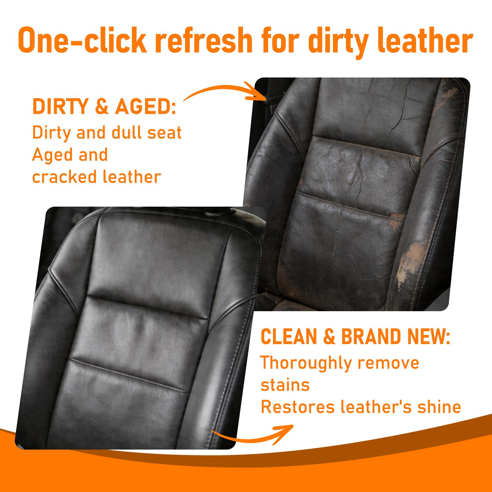 EcoPure Lab 3-in-1 Premium Leather Restorer & Cleaner - Waterless Car Interior & Couch Repair Cream - Mess-Free Sponge Applicator for Boots & Vinyl - Quick-Drying, Professional Grade & Eco-Safe EcoPure Lab 3-in-1 Premium Leather Restorer & Cleaner - Waterless Car Interior & Couch Repair Cream - Mess-Free Sponge Applicator for Boots & Vinyl - Quick-Drying, Professional Grade & Eco-Safe