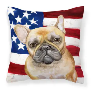 212 MAIN Patriotic Polyester Fabric Decorative Pillow - Fade Resistant, Indoor-Outdoor Furniture Accessory, Bedroom Decor Accent, Indoor-Outdoor Decorative Pillows