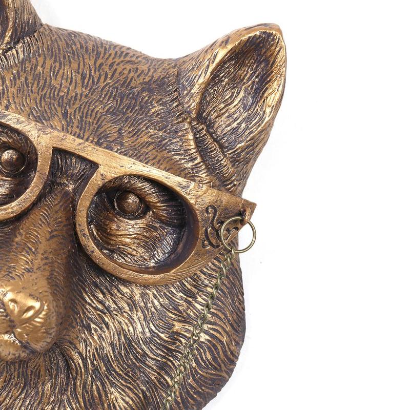 Creative Resin Animal Head Wall Hanging, Fox Head Wall Hanging, Resin Material, Wall Art, Home Accents, Personalized Style, Visiting Gift