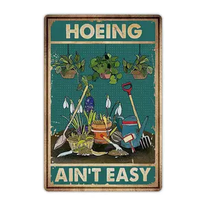 Funny Garden Sign Outside Decor - Humorous Gardening Gift for Women Enthusiasts, 12" x 8"