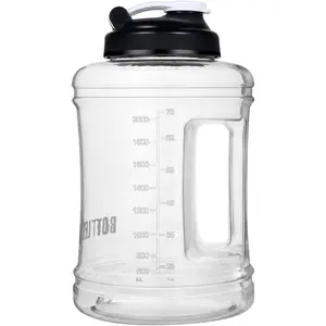 Bottle with Handle 2.5L Large Sports Bottle Half Gallon BPA Free Wide Mouth Bottle 83oz Reusable Gym Jug for Home Drinking Sports Hiking Fitness