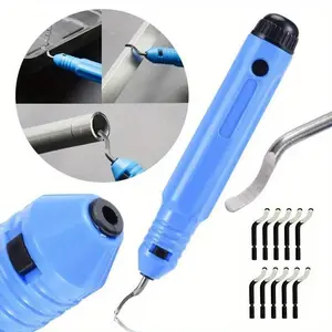 1/11Pcs Hand Trimming Knife Deburring Scraper NB1100 Chamfer Trimming Removal Aluminum Alloy Plastic Waste Edge Tool Handle With Blade