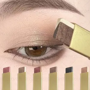 6pcs/set 2-in-1 Gradient Pearlescent Eyeshadow Stick - Long-lasting Shimmer and Metallic Texture, Silky Smooth Application, Easy To Blend, Creates Stunning Eye Makeup Effects, Christmas Gift