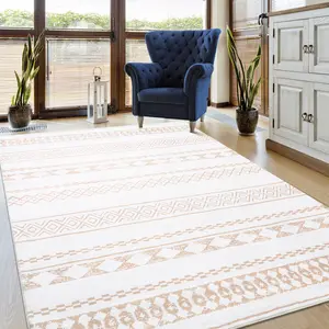 Geometric Pattern Floor Mats Simian Accent Rug Moroccan Retro Printed Rug Washable Area Rug For Living Room Bedroom Dining Room