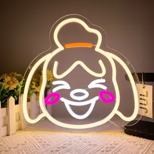 Neon Sign, Anime LED Neon Light, Decorative Neon Light, Neon Lamps, Animal Crossing Cute  , USB Powered Dimmable Gaming Sign Wall Hanging Light, Home Decor Light, Home Decor Lighting, for Bedroom, Gamer Room, Bar, Party, Gamer Gift