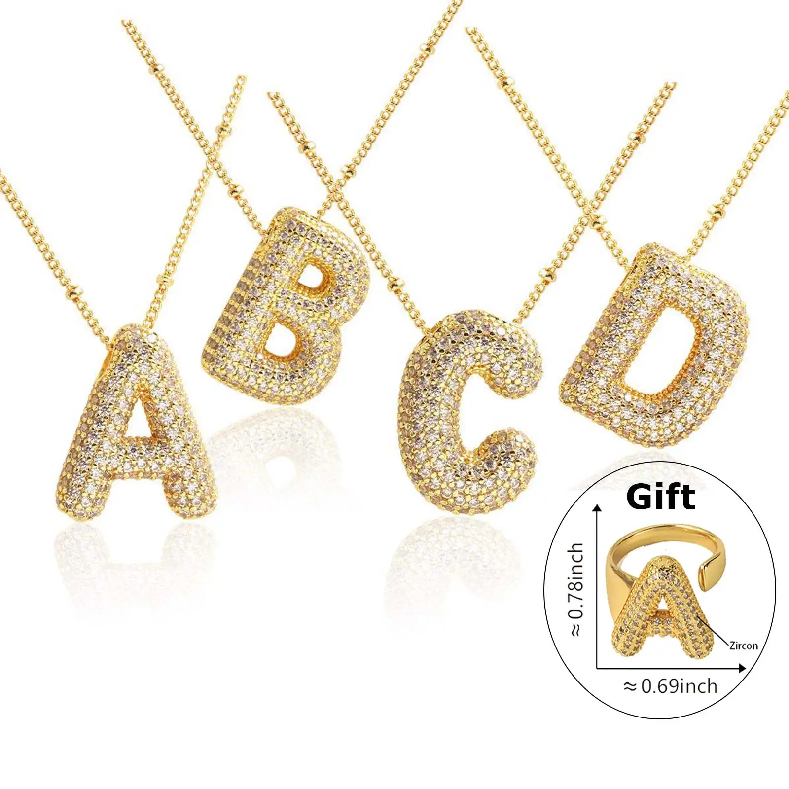 26 letter necklace 17.7in/45cm golden initials necklace daily wear unisex Birthday Gift jewelry necklace ,jewelry for women