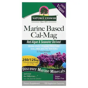 Nature's Answer Marine Based Cal-Mag, 120 Vegetarian Capsules