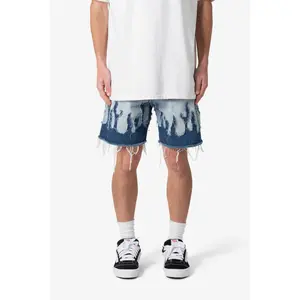 mnml Flame Denim Shorts