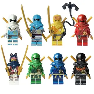 Double-sided ninja mini dolls with weapons can be used to assemble toys, mini characters, children's toys and birthday gifts.