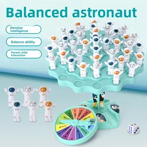 Children's Educational Balance Astronaut Board Game Jenga Parent-Child Interactive Toy Desktop Two-Player Battle Concentration Game
