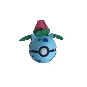 Ivysaur - Inspired 3D Printed Poke Ball Collectible