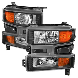 2019-2021 Chevrolet Silverado 1500 Factory Style Projector Headlight (Matte Black Housing/Clear Lens)