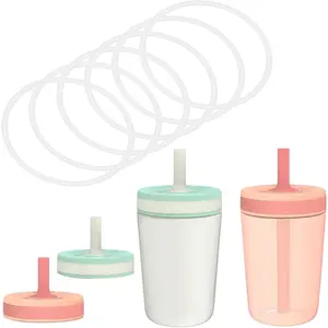 Tumbler Rubber Seal Replacement Compatible with  Cup 12 & 15 Oz, Gasket O Ring Parts For Zak Water Bottle-6 Pack