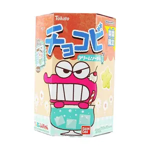 TOHATO Chocobi Cream Soda Flavor - Limited Edition Japanese Snack, 18g Crispy Corn Puffs