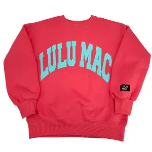 Lulu Mac Sweatshirt Coral/Mint - Puff