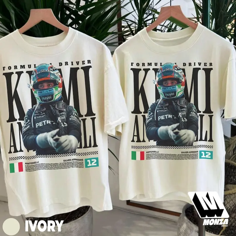 Kimi Antonelli Racing Shirt, Antonelli T Shirt, Gift for Antonelli Fan, Vintage Racing Fan Tee