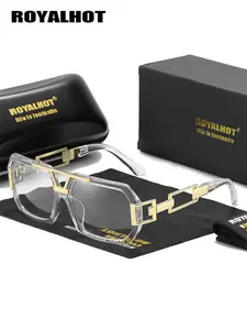 Royalhot Unisex PC Sunglasses Uv400 Protection, Classic Style Large Frame Shades for Driving Fishing, Men Women Eyewear Accessories