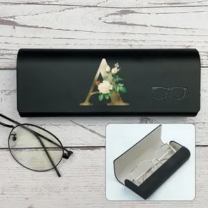 PU Hard-Shell Spectacle Box Portable Eyewear Case with Magnetic Switch, Dustproof Waterproof Glasses Organizer for Travel, Stylish Sunglasses Storage for Personalization, Glasses Holder