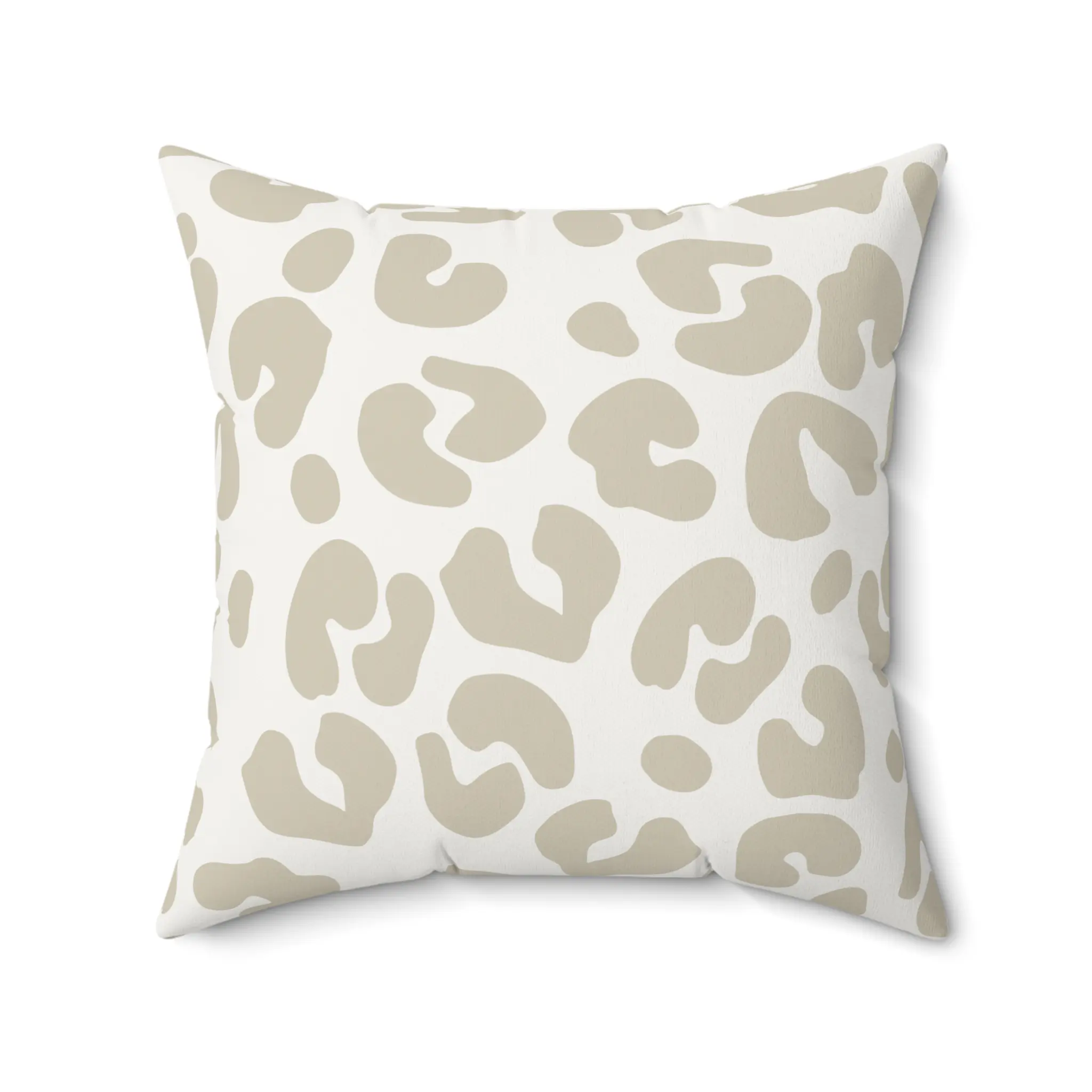 Faux Suede Throw Pillow Cheetah Modern Minimalist