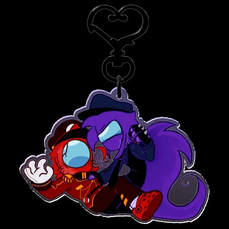 Among us show - Camtain Clear Acrylic Keychain