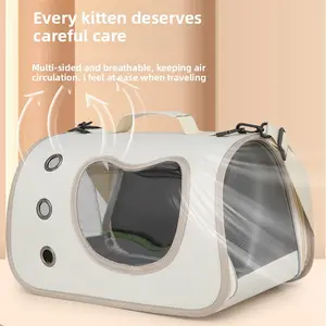Cat bag Portable outing bag Large capacity pet Space capsule Crossbody bag Dog cat breathable pet supplies