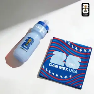 The Official FIFA World Cup 202624oz Squeeze Bottle and Sports Towel Sportshaker